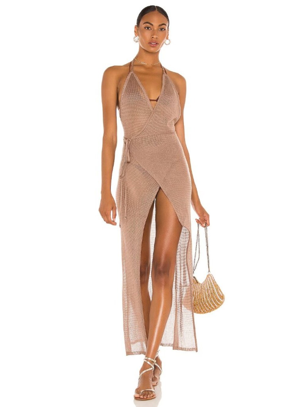 Flook The Label Harley Dress in Fawn Beige